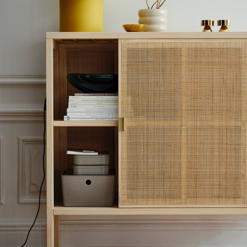 STOCKHOLM 2025, cabinet with sliding doors, 125x47x110 cm, 705.866.39