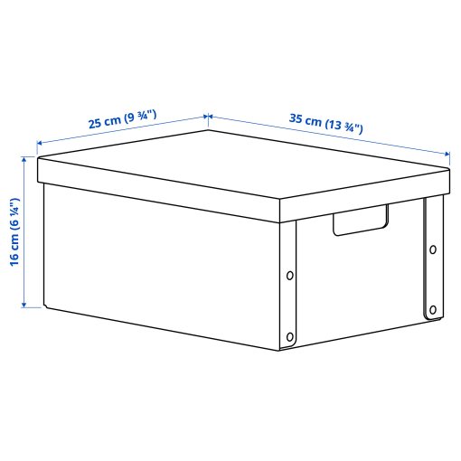 GÄRDESGÅRD, storage box with lid, 25x35x16 cm, 705.969.35