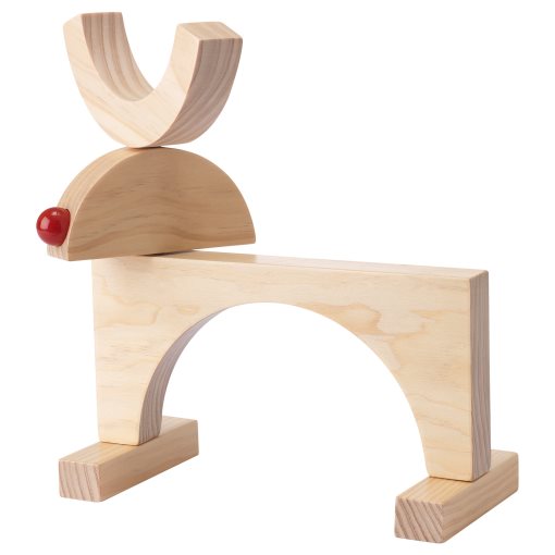 STRÅLA, table decoration with built in LED light source/battery operated, reindeer, 705.993.78