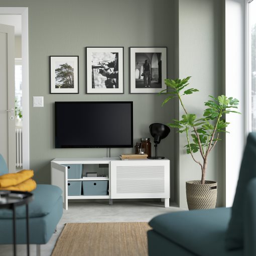 BESTÅ, έπιπλο TV με πόρτες, 120x42x48 cm, 794.178.40