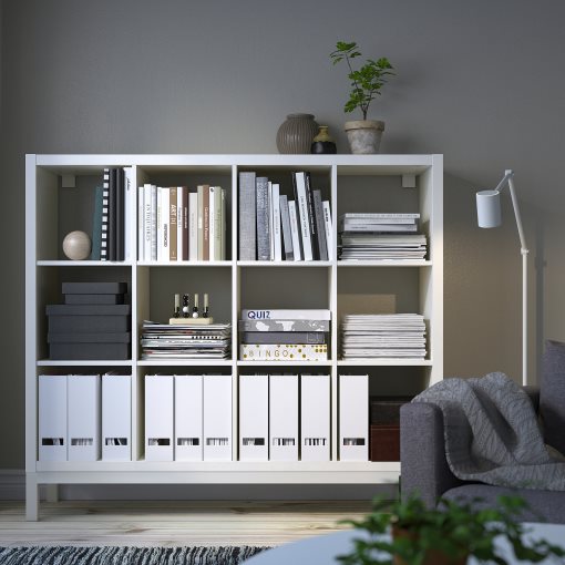 KALLAX, shelving unit with underframe, 147x129 cm, 794.426.94