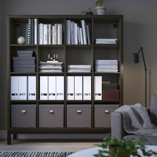 KALLAX, shelving unit with underframe, 147x164 cm, 794.427.12