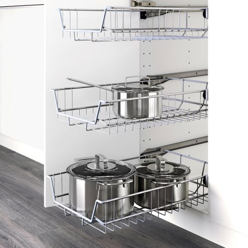 METOD, base cabinet with wire baskets, 40x60 cm, 794.571.62