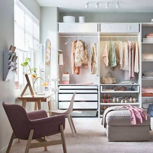 PAX, add-on corner unit with 4 shelves, 803.469.41