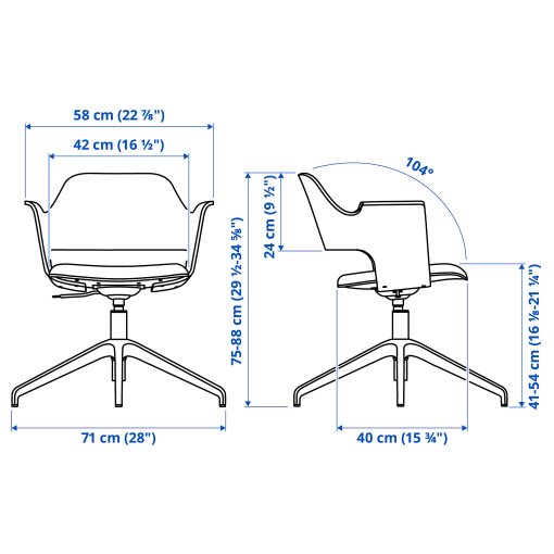 FJÄLLBERGET, καρέκλα συνεδρίου, 803.964.22