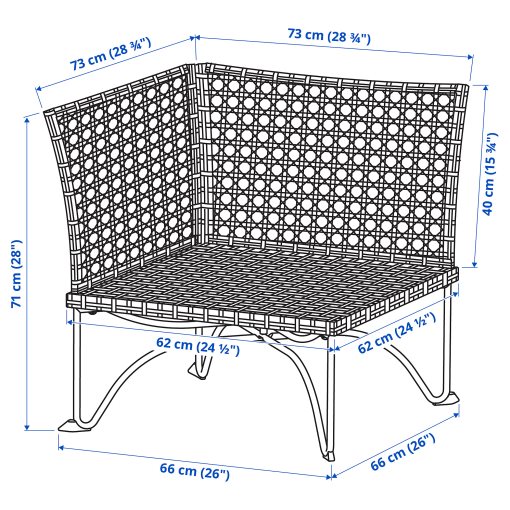 JUTHOLMEN, γωνιακή μονάδα, εξωτερικού χώρου, 804.691.16