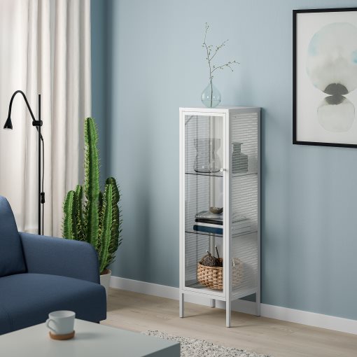 BAGGEBO, cabinet with glass doors, 34x30x116 cm, 805.029.98