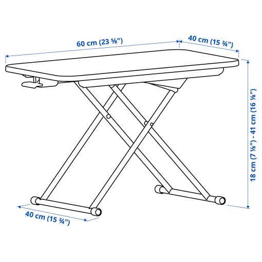 DUBBLA, laptop stand, 60x40 cm, 805.347.01