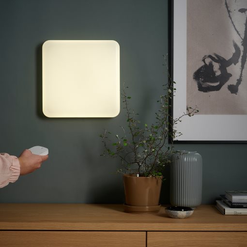 JETSTROM, wall panel with built-in LED light source/smart/dimmable/wired-in/colour/white spectrum, 30x30 cm, 805.360.74