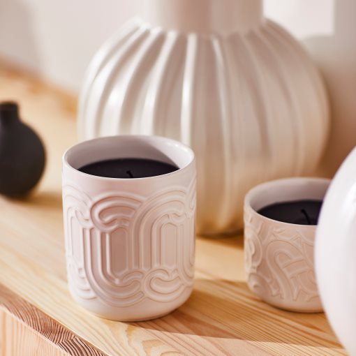 SOTRONN, scented candle in ceramic jar/red berries & vanilla, 45 hr, 805.623.84