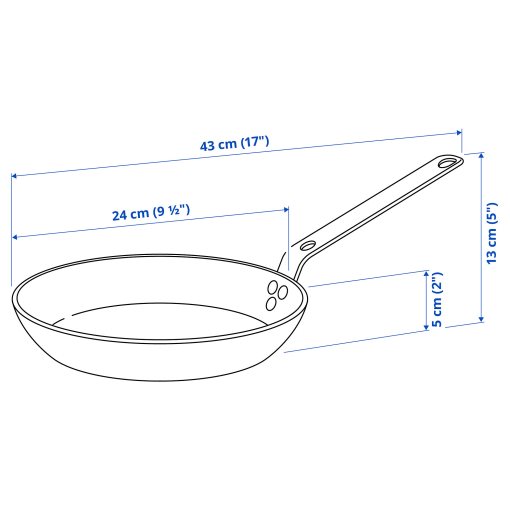 VARDAGEN, frying pan, 24 cm, 805.813.30