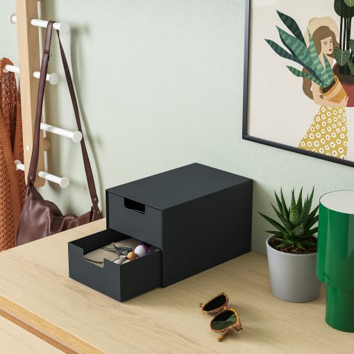FJÄDERHARV, mini chest with 2 drawers, 16x25 cm, 805.968.93