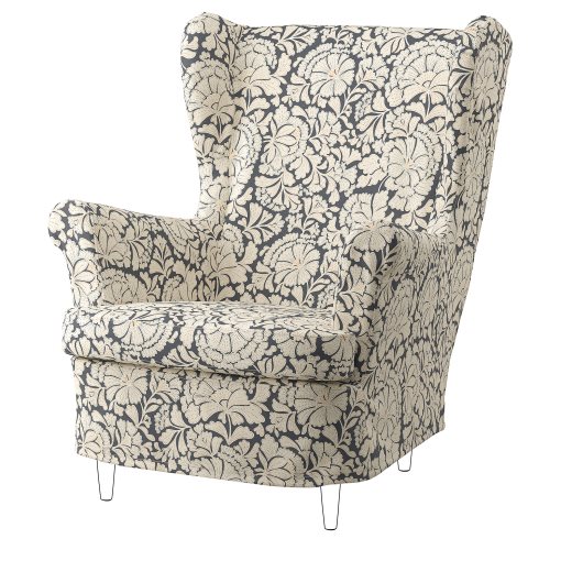 STRANDMON, slipcover for wing chair, 806.056.37