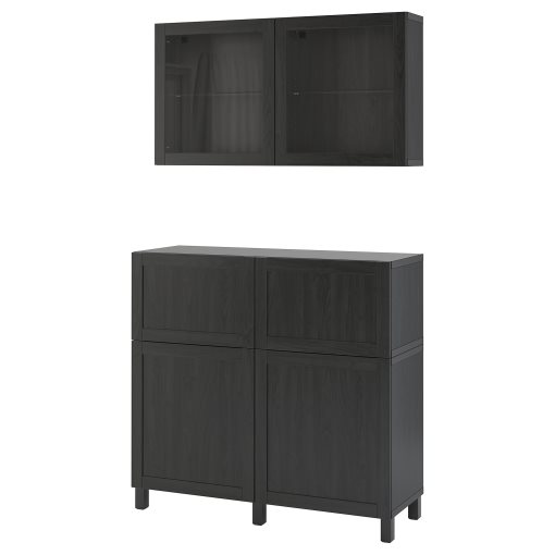 BESTÅ, storage combination with doors/drawers push open, 120x42x213 cm, 893.992.04