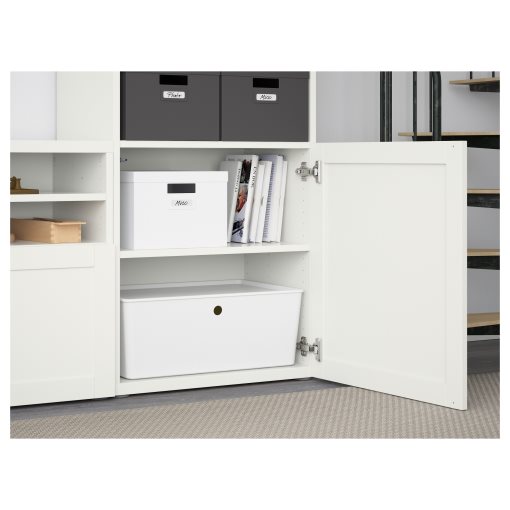 BESTÅ, TV storage combination/glass doors/drawers push open, 300x42x231 cm, 894.112.39