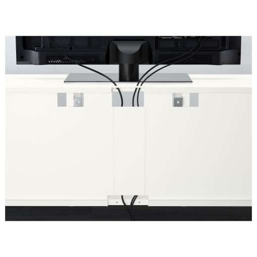 BESTÅ, TV storage combination/glass doors/drawers push open, 300x42x231 cm, 894.112.39