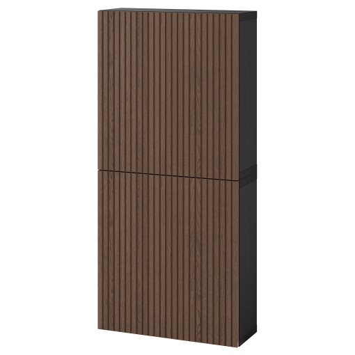 BESTÅ, wall cabinet with 2 doors, 60x22x128 cm, 894.219.69