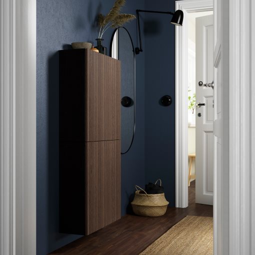 BESTÅ, wall cabinet with 2 doors, 60x22x128 cm, 894.219.69