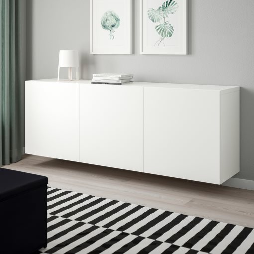 BESTÅ, wall-mounted cabinet combination, 180x42x64 cm, 894.259.10