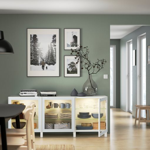 BESTÅ, storage combination with doors, 180x42x74 cm, 894.888.13