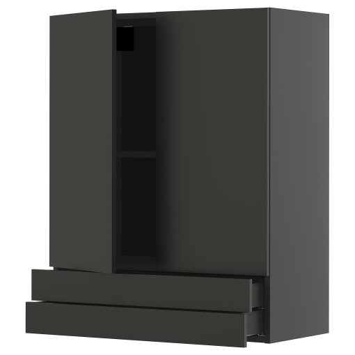 METOD/KNIVSHULT, wall cabinet with 2 doors/2 drawers, 80x100 cm, 895.885.15