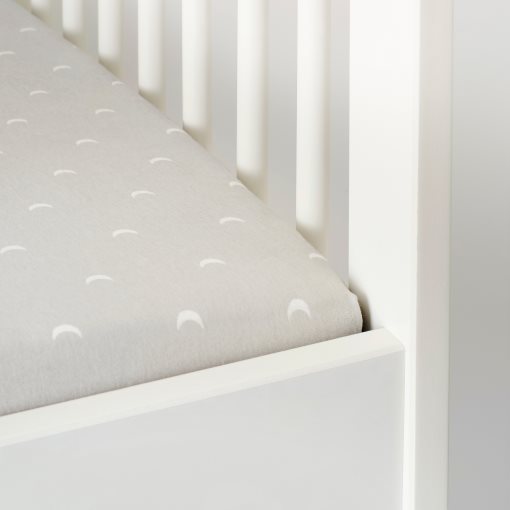 LENAST, fitted sheet for cot, 2 pack, 904.576.41