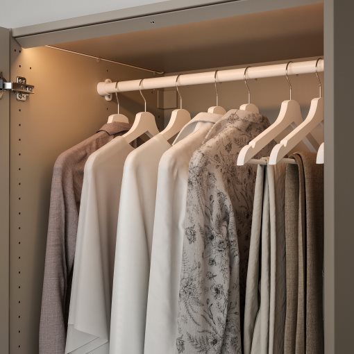 ÖVERSIDAN, wardrobe strip with built-in LED light source and sensor dimmable, 71 cm, 904.749.09
