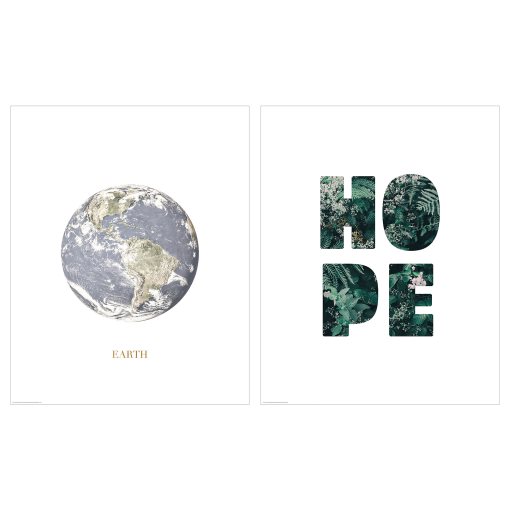 BILD, poster/view of Earth/set of 2, 40x50 cm, 905.705.43