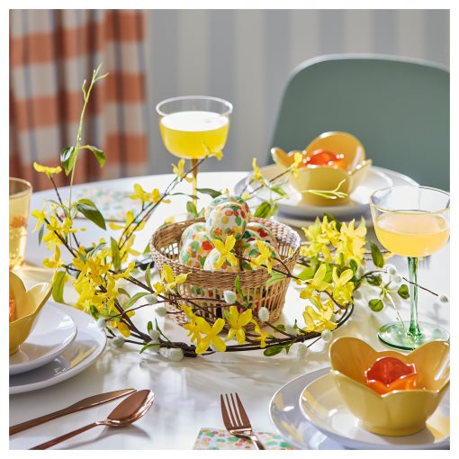 SMYCKA, artificial wreath/forsythia, 45 cm, 905.937.90
