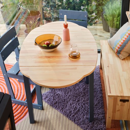 OMMJÄNGE, drop-leaf table, 134x82 cm, 905.946.76