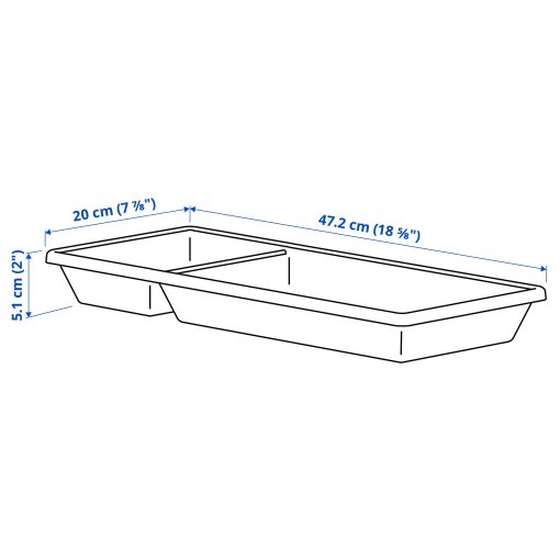 VARIERA, utensil tray, 20x47 cm, 906.138.11