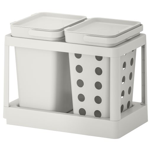 HÅLLBAR, waste sorting solution with pull-out ventilated, 20 l, 993.088.16