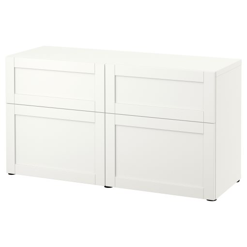 BESTÅ, storage combination with doors/drawers soft-closing, 120x42x65 cm, 993.246.42