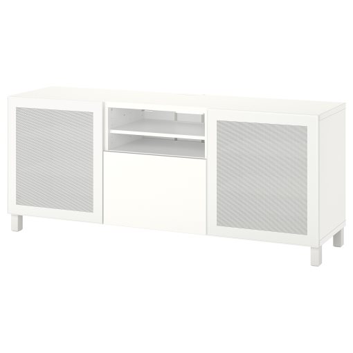 BESTÅ, TV bench with doors/drawer soft closing, 180x42x74 cm, 994.359.23