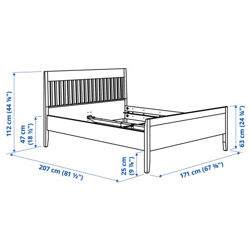 IDANÄS, bedroom furniture/set of 4, 160x200 cm, 994.834.00