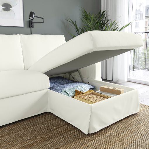 HYLTARP, 3-seat sofa with chaise longue, right, 994.958.32