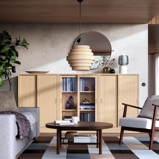 TONSTAD, storage combination with sliding doors, 245x120 cm, 995.150.57