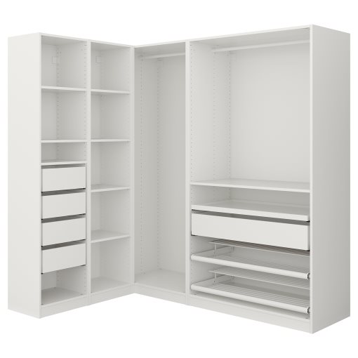 PAX, corner wardrobe, 160/188x201 cm, 995.527.71