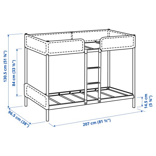 TUFFING, bunk bed frame, 002.392.33