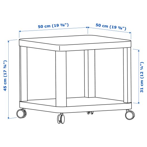 TINGBY, side table on castors, 003.494.44