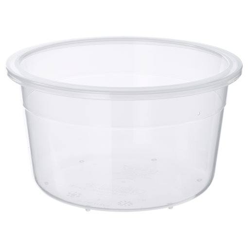 IKEA 365+, δοχείο αποθήκευσης τροφίμων στρογγυλό/πλαστικό, 750 ml, 003.591.45
