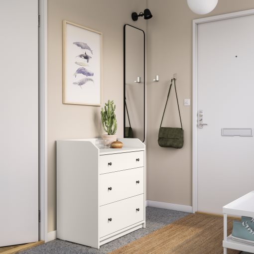 HAUGA, συρταριέρα με 3 συρτάρια, 70x84 cm, 004.072.74