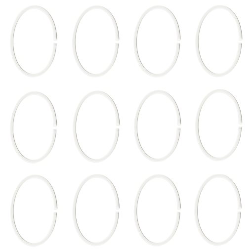 HASSJÖN, shower curtain ring, 12 pack, 004.660.08