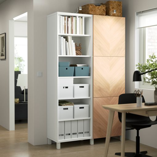 BESTÅ, storage combination with doors, 120x42x202 cm, 094.217.08