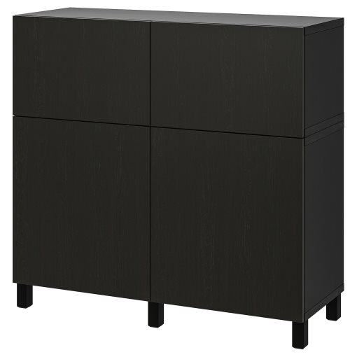 BESTÅ, storage combination with doors/drawers soft closing, 120x42x112 cm, 094.808.06