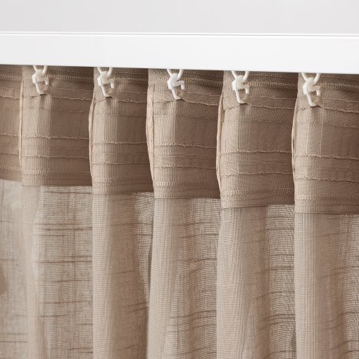 SILVERLÖNN, διαφανής κουρτίνα, 2 τεμ. 145x300 cm, 104.939.78