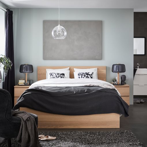 MALM, bed frame/high, 160X200 cm, 191.751.70