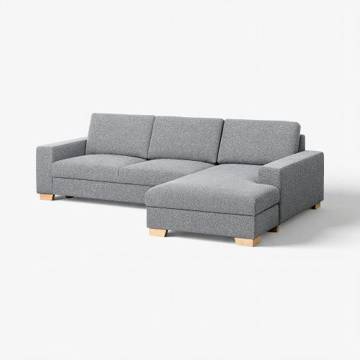 SÖRVALLEN, 3-seat sofa with chaise longue/right, 193.041.48