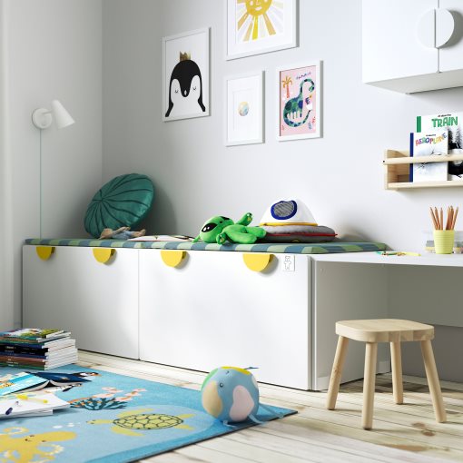 SMÅSTAD, bench with toy storage, 193.891.52