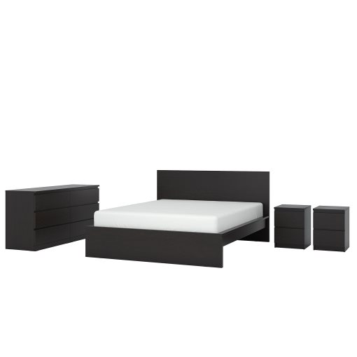 MALM, bedroom furniture/set of 4, 160x200 cm, 194.834.04